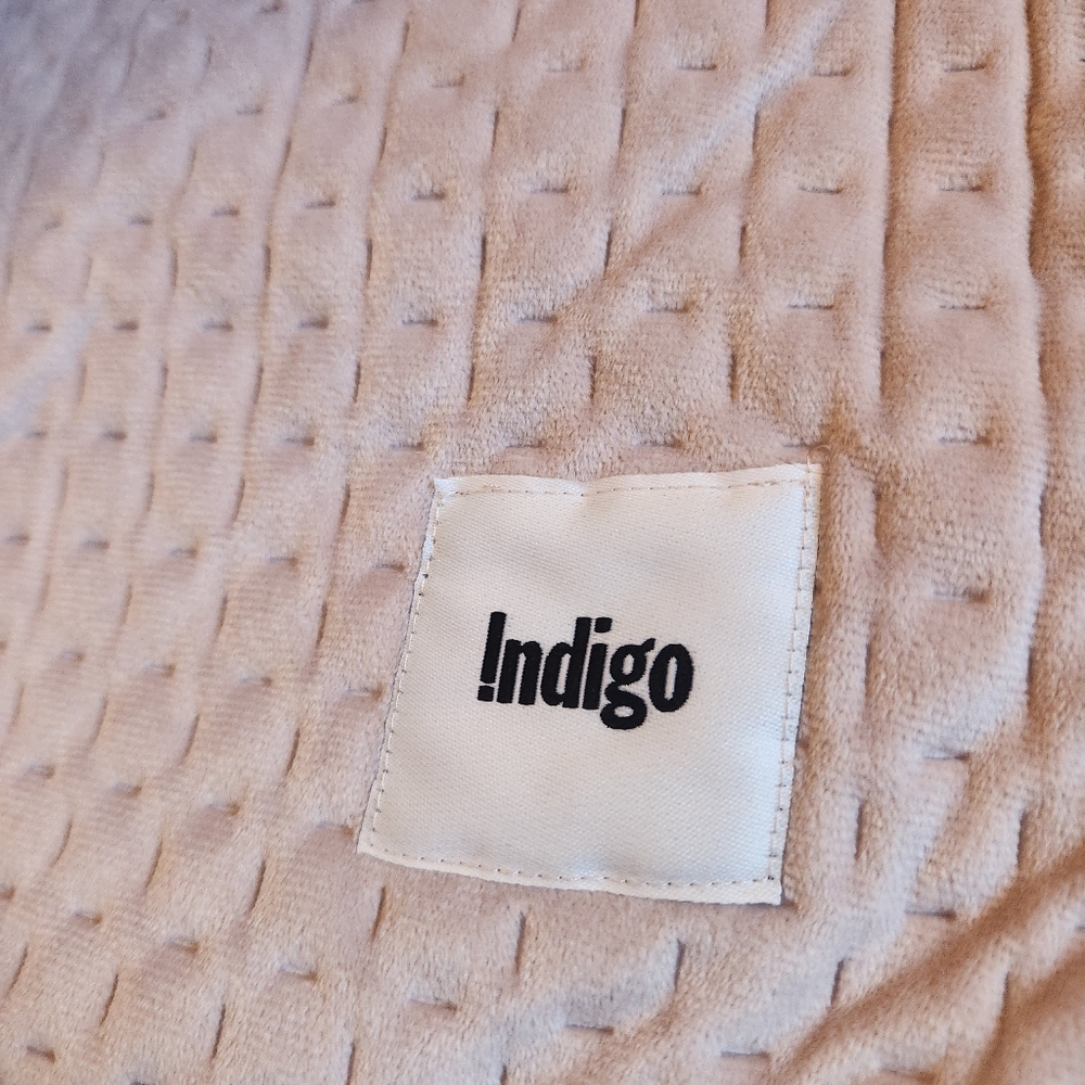 Indigo Wellness Weighted Blanket Luxurious Pink Velvet Cover